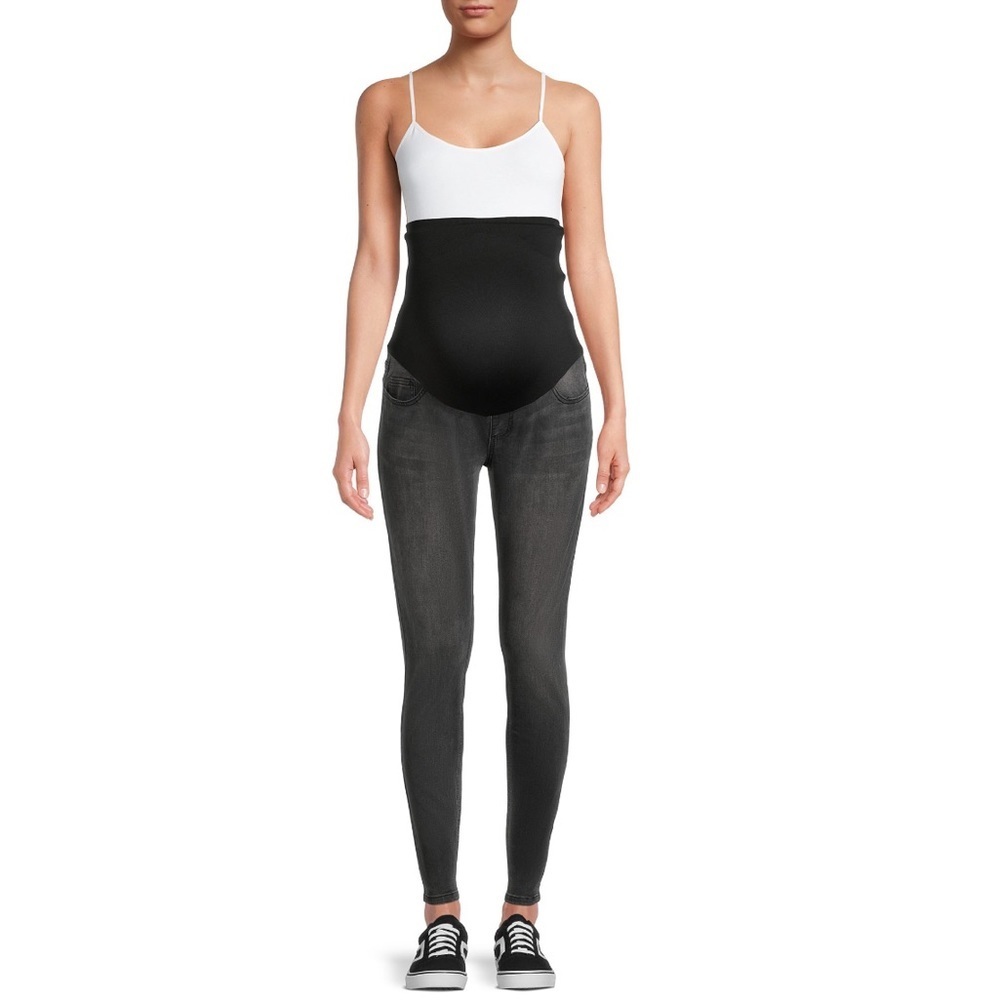 Maternity Skinny Jeans with Full Panel for Women - Picture 5 of 7